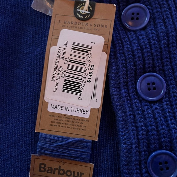 BARBOUR PATCH HALF ZIP KNITTED SWEATER - Picture 4 of 5